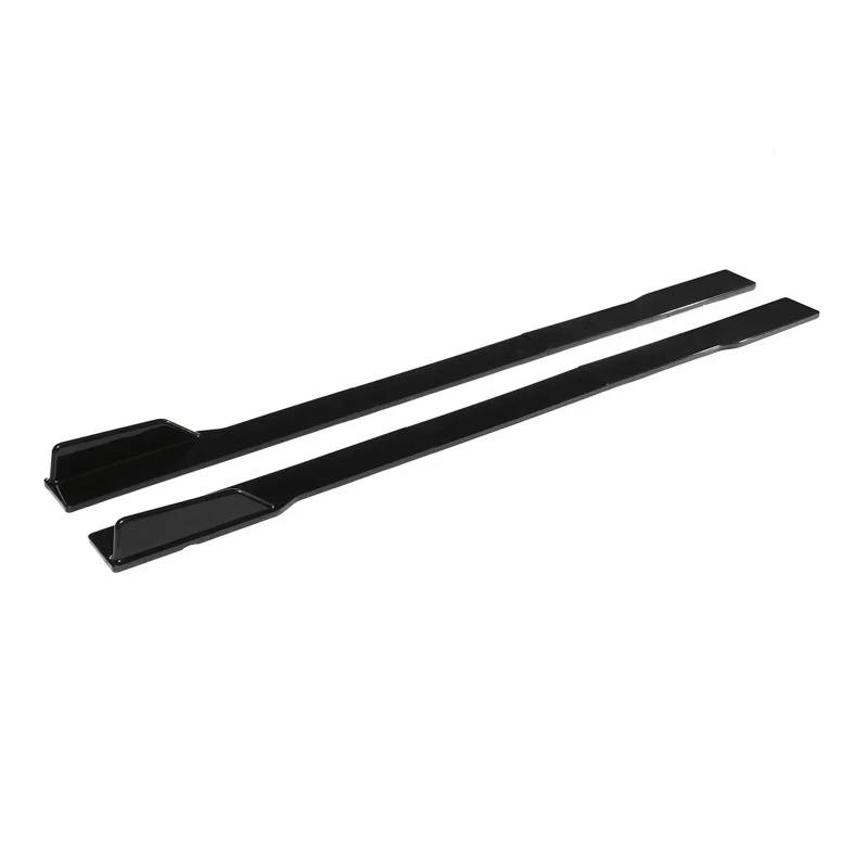 Neue 2 m lange Seitenschweller, Rocker-Diffusor, Winglet-Flügel, universell kompatibel for Honda, CIVIC ACCORD, Toyota COROLLA CAMRY RAV4 Body Kit(Black) von NCGLEQVW