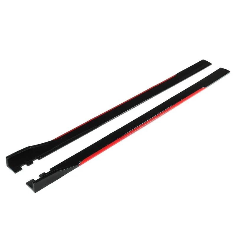 Neue W205 Seitenschweller-Verlängerung Rocker Diffusor Winglet Wings kompatibel for Mercedes kompatibel for Benz W205 W204 W203 W212 W213 W117 W176 Body Kit(Red) von NCGLEQVW