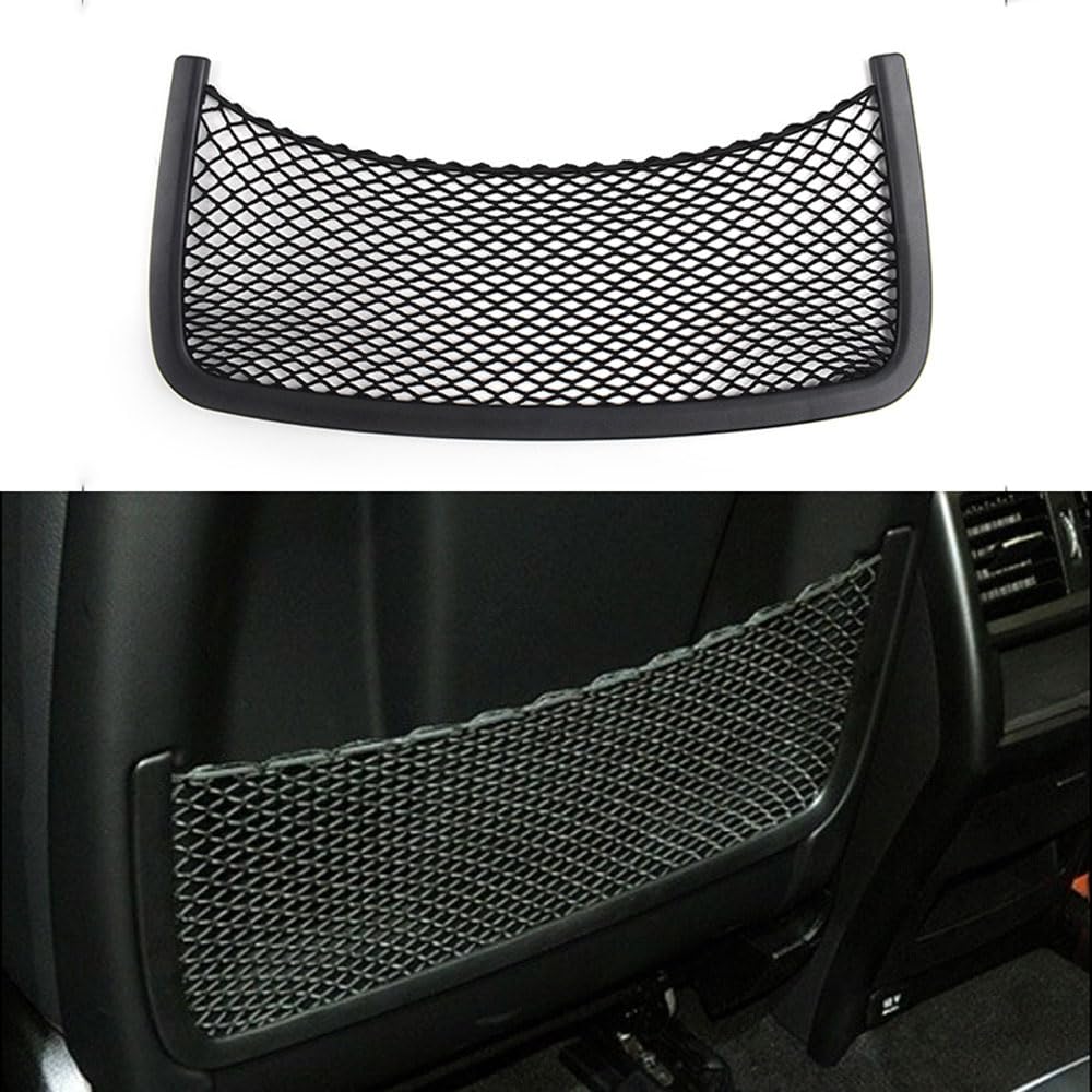 Car Styling ABS Plastic Rear Row Back Seat Net Bag Frame Trim Sticker Compatible with Mercedes Benz ML GL GLE GLS R W251 W164 W166 2005-2019, Benz Auto Accessories (Black) von NCOUUOCN