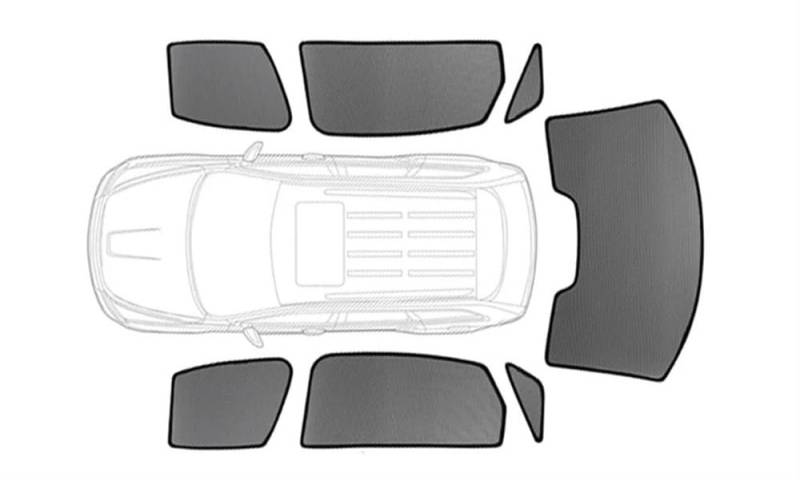 Auto-Sonnenschirm Auto Fenster Sonnenschirm Für Cadillac Für XT4 2018-2023 Für SUV Vorhang Mesh Frontscheibe Rahmen Vorhang Sonnenschutz Auto von NCPPIUIB