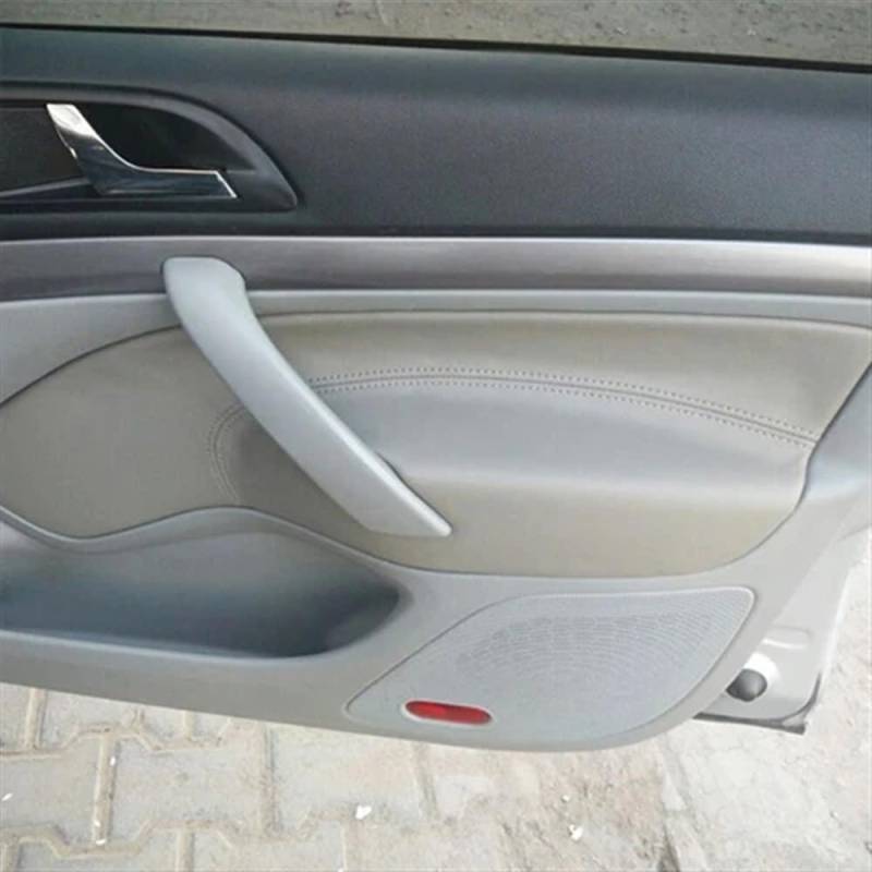 Car Trim Interior Strips LHD Für Skoda Für Octavia 2007-2014 4 Stücke Leder Auto Türgriff Armlehne Panel Abdeckung Trim Auto Zierleisten Innen von NCPPIUIB