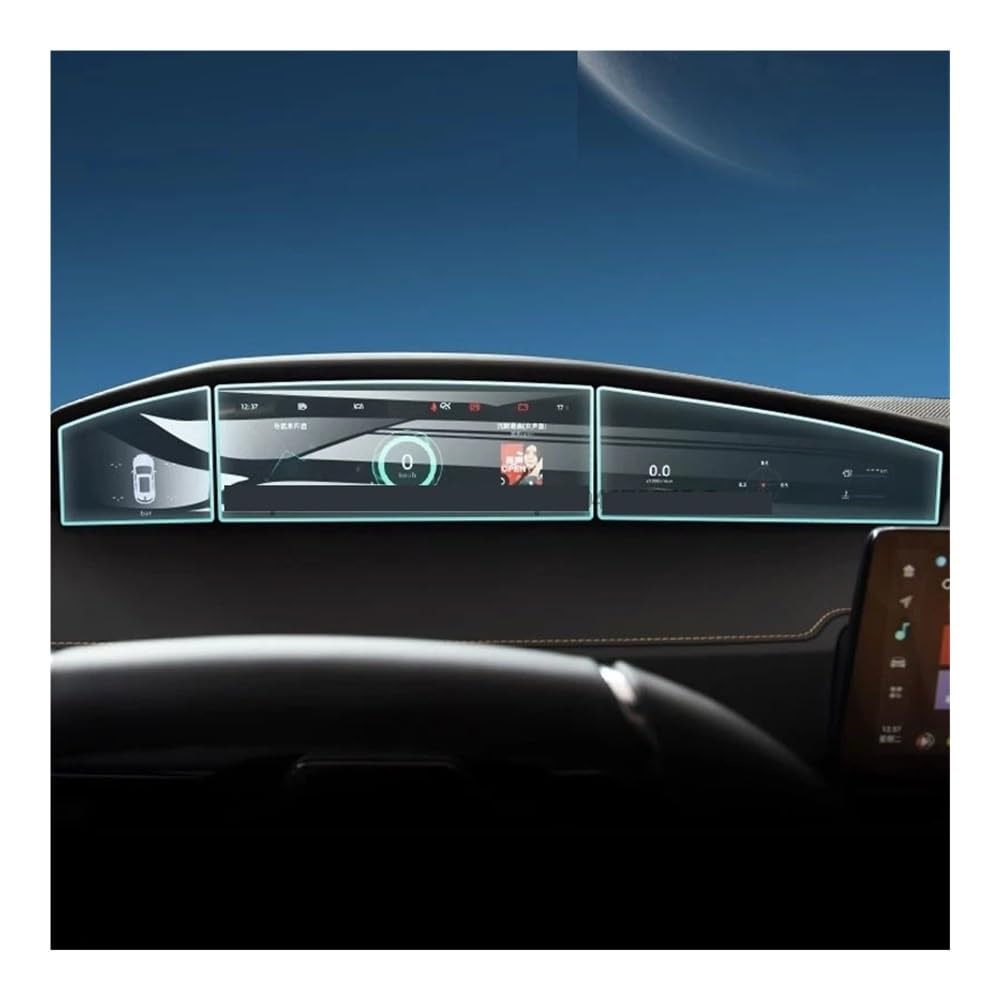 Digital Cockpit Schutzfolie Displayschutzfolie aus gehärtetem Glas für Changan für Uni-K 2021–2024 Instrumenten-Armaturenbrett Displayschutzfolie von NCPPIUIB