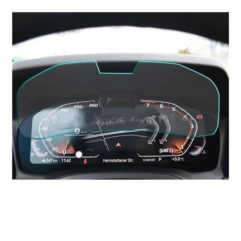 Digital Cockpit Schutzfolie Displayschutzfolie aus gehärtetem Glas für IX3 2022 12,3-Zoll-Auto-Infotainment-Navigation, virtuelles Cockpit, digitales Armaturenbrett Displayschutzfolie von NCPPIUIB