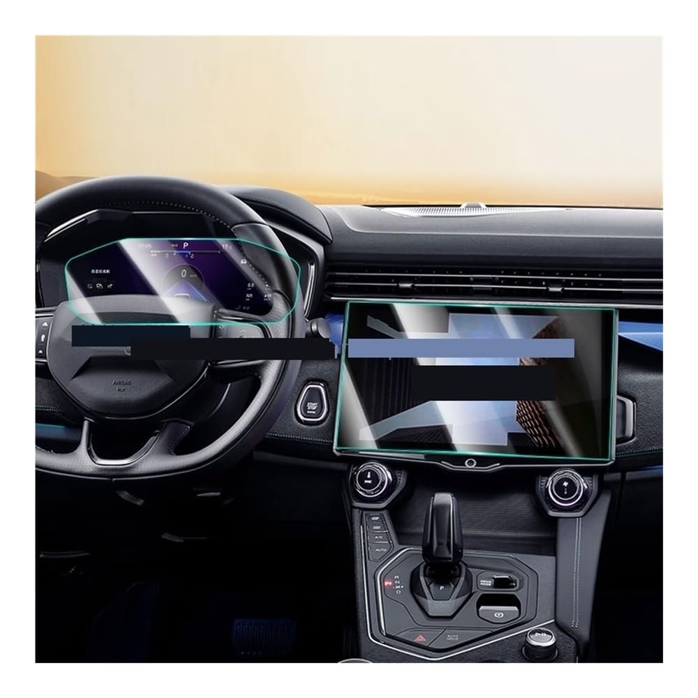 Digital Cockpit Schutzfolie Displayschutzfolie aus gehärtetem Glas für Lynk&Co05 2020–2023, Autoradio, GPS, Navigation und Instrumentenbildschirm Displayschutzfolie von NCPPIUIB