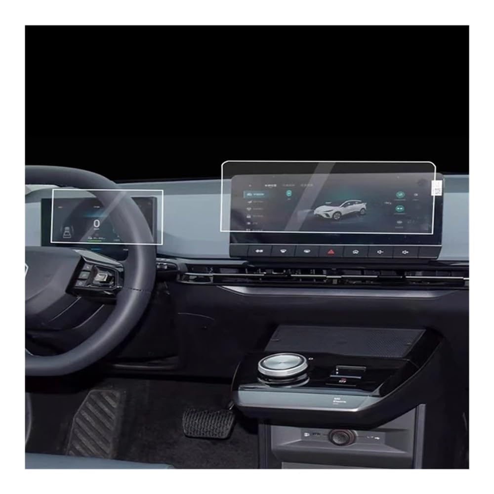 Digital Cockpit Schutzfolie Displayschutzfolie aus gehärtetem Glas für MG4 2021–2023, Auto-Infotainment-Radio, GPS, Armaturenbrett Displayschutzfolie von NCPPIUIB