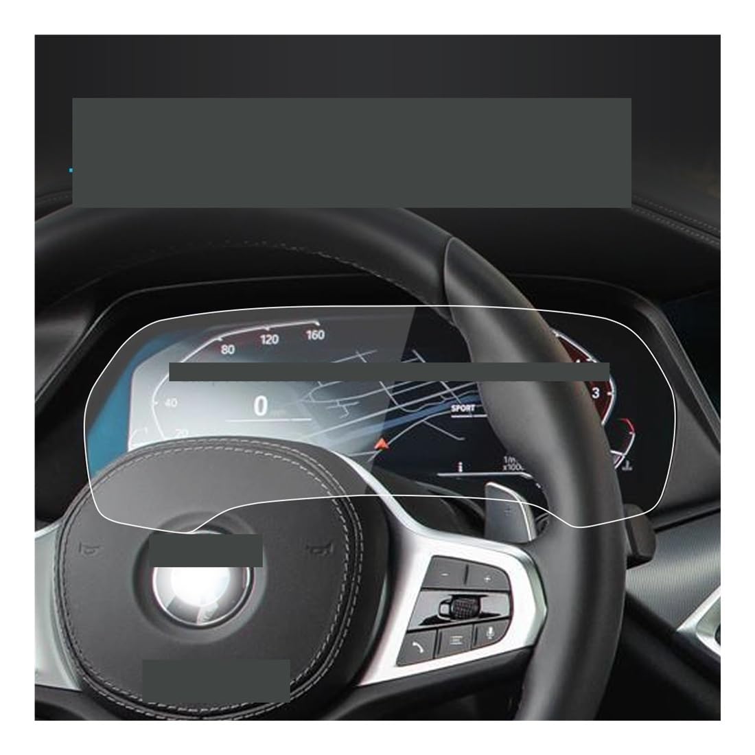 Digital Cockpit Schutzfolie Displayschutzfolie aus gehärtetem Glas für X6 für MK3 für G06 2020–2022, Auto-Armaturenbrett-Instrument Displayschutzfolie von NCPPIUIB