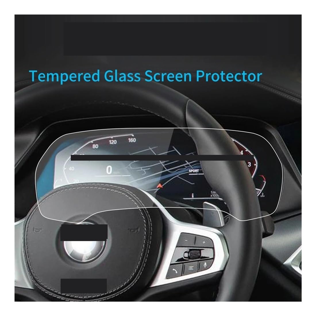 Digital Cockpit Schutzfolie Displayschutzfolie aus gehärtetem Glas für X6 für MK3 für G06 2020–2022, Auto-Armaturenbrett-Instrument Displayschutzfolie von NCPPIUIB