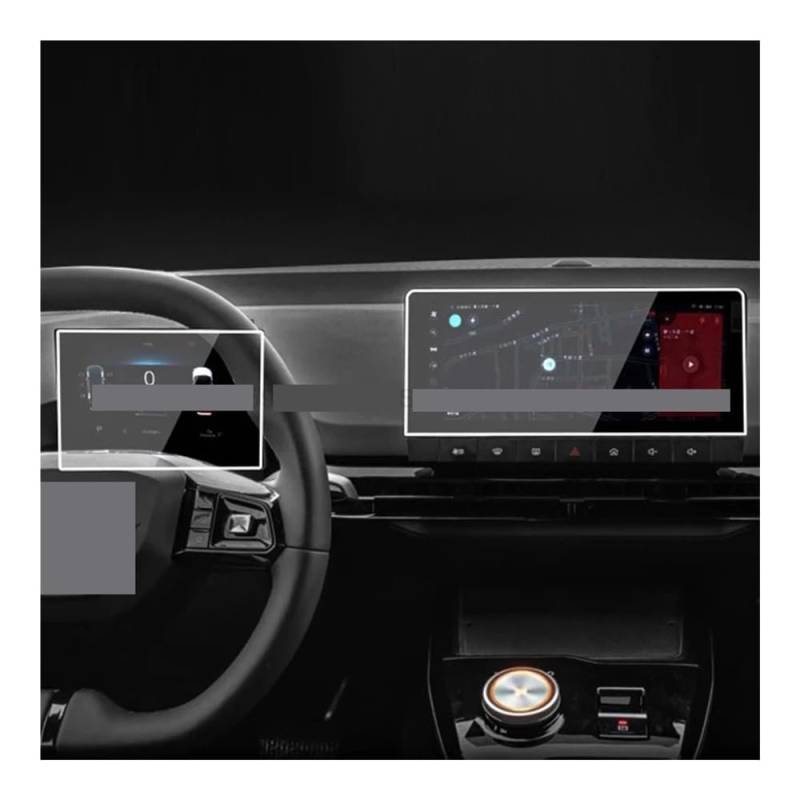 Digital Cockpit Schutzfolie Displayschutzfolie für MG für 4X 2024, Auto-Infotainment, GPS-Navigation, Dashboard-Instrument Displayschutzfolie von NCPPIUIB