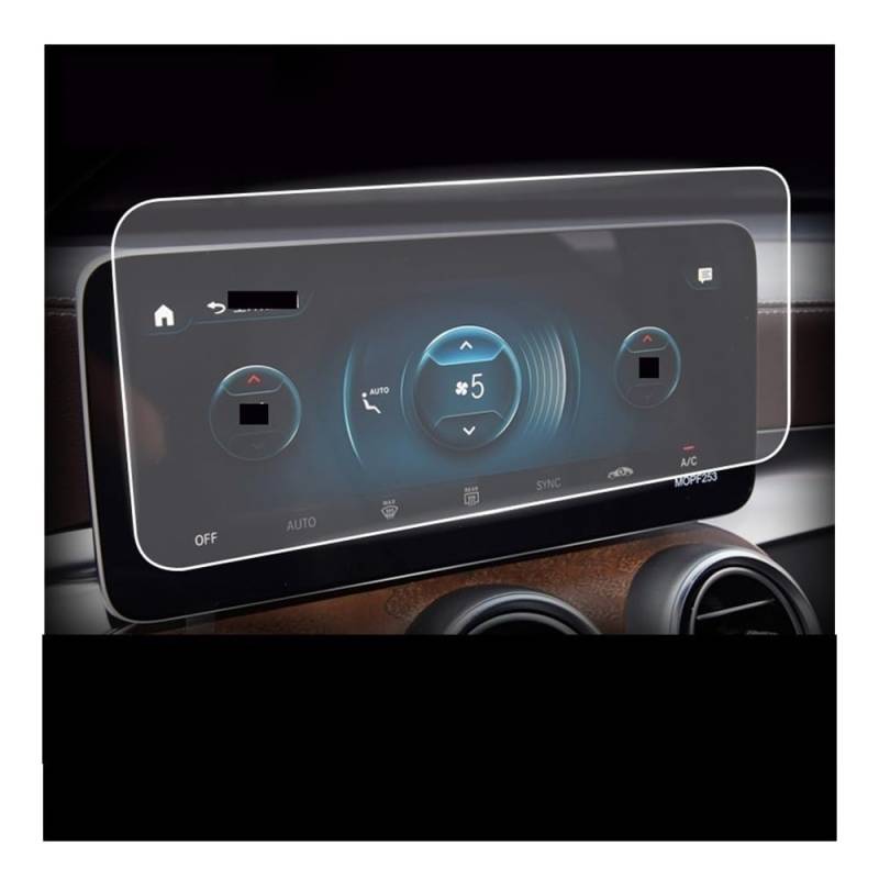 Digital Cockpit Schutzfolie Für Benz Für GLC Für X253 2020-2022 Auto Center Konsole Bildschirm Anlassen Glas Schutz Filmscratch Radio Glas Film Displayschutzfolie von NCPPIUIB