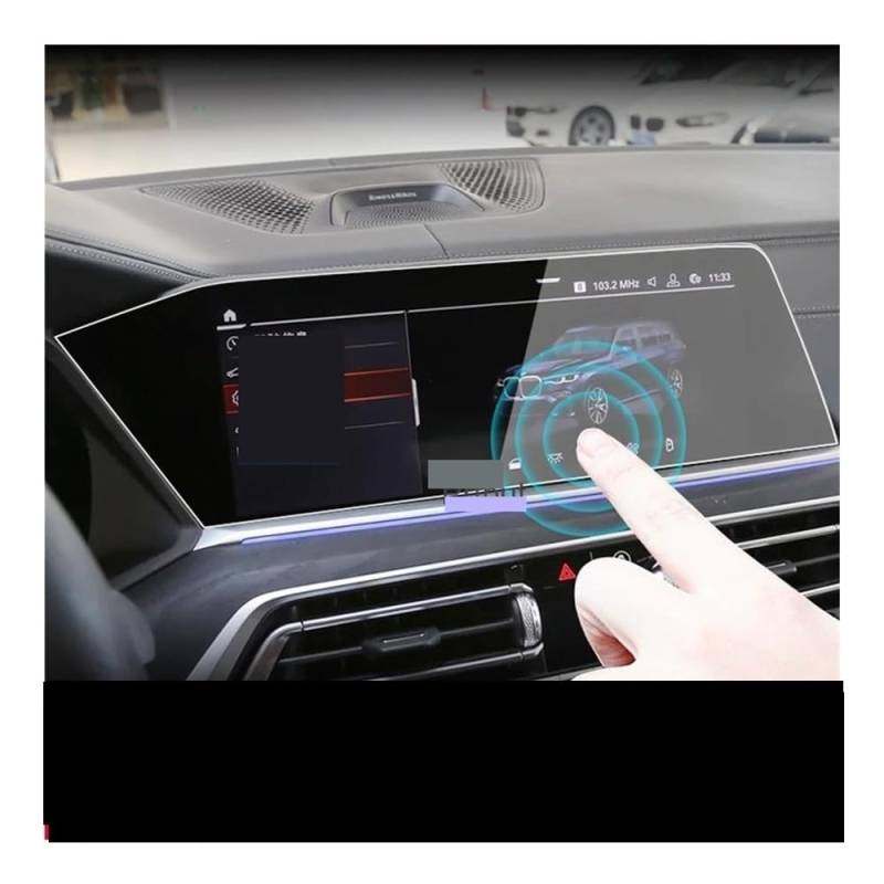 Digital Cockpit Schutzfolie Für X7 2019-2020 Glas Auto Navigation Screen Protector Instrument Dashboard Monitor Display-schutzfolie Displayschutzfolie von NCPPIUIB