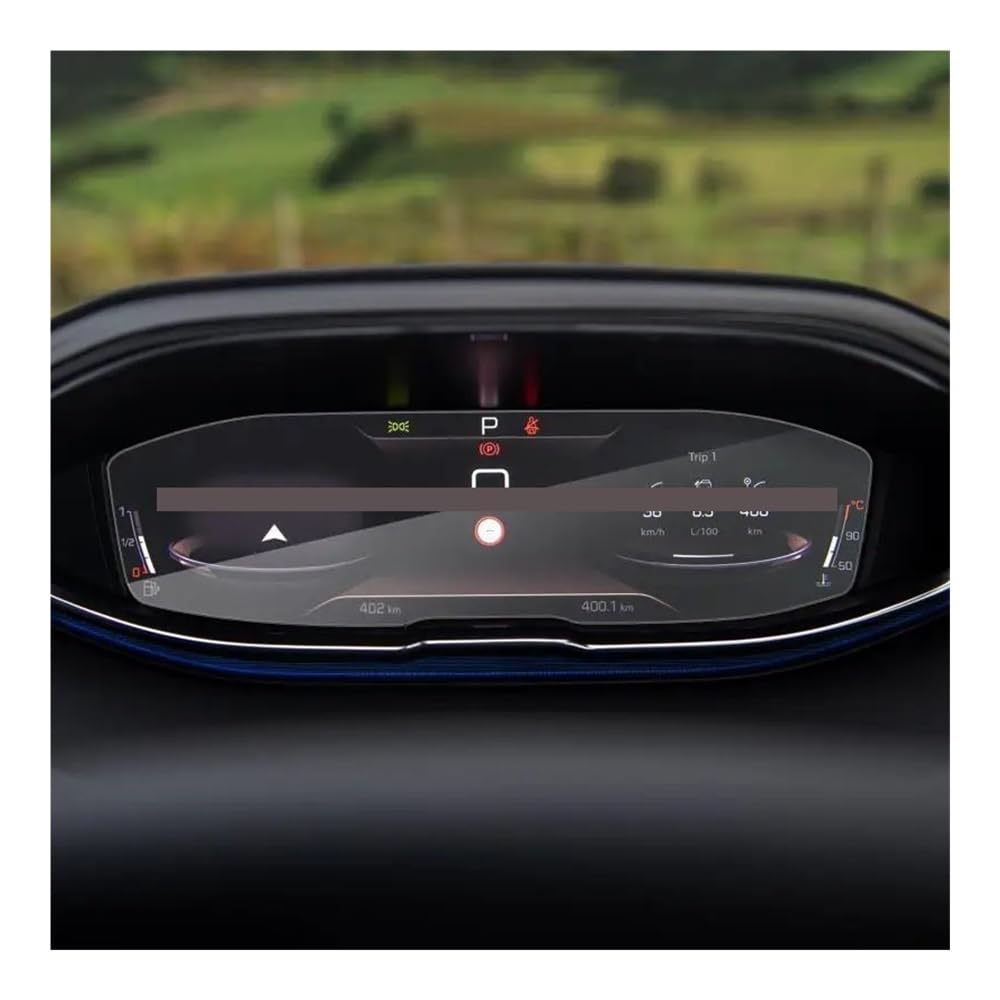 Digital Cockpit Schutzfolie Gehärtetes Glas-Displayschutzfolie für Peugeot für 3008 für 4008 für 5008 2018–2020, Auto-Armaturenbrett Displayschutzfolie von NCPPIUIB