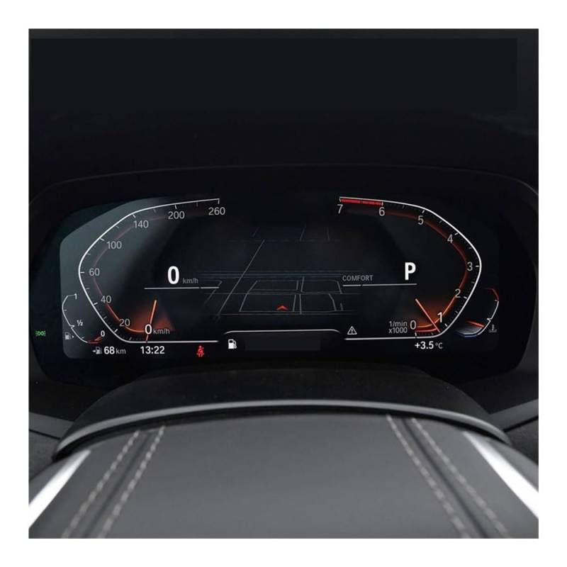 Digital Cockpit Schutzfolie Gehärtetes Glas Schutzfolie für X5 für G05 2019–2020, Auto-Navigations-Displayschutz, Instrumenten-Armaturenbrett Displayschutzfolie von NCPPIUIB