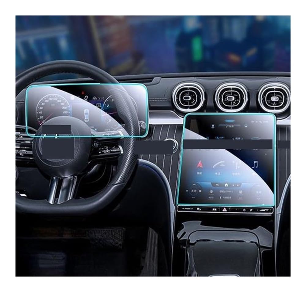 Digital Cockpit Schutzfolie Screen Protector Film Für Benz Für S-Klasse Für W223 2021-2023 12,8 Zoll Auto Navigation Instrument Montage Displayschutzfolie von NCPPIUIB