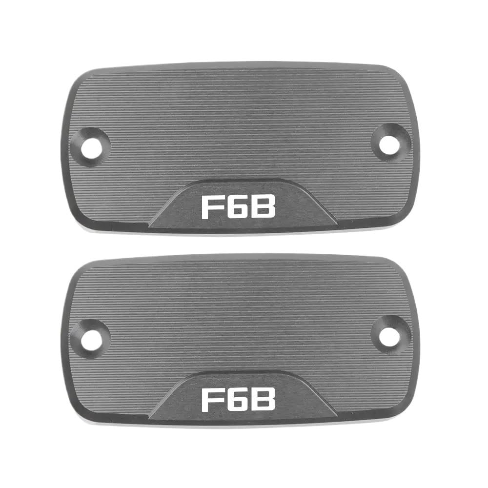 Motorrad Brems Flüssigkeit Cap Vordere Pumpenabdeckung Für F6B 2012 2013 2014, CNC-Aluminium-Motorrad-Hauptzylinder-Vorderbremsflüssigkeitsbehälter-Abdeckkappe von NCPPIUIB