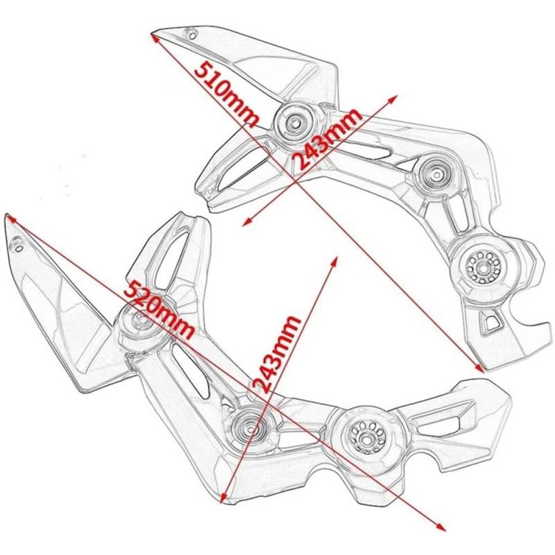 Side Verkleidung Abdeckung Für K&awasaki Z900 2017-2019 Vorderseite Rahmen Körper Abdeckung Panel Verkleidung Motor Seite Panel Motorrad Zubehör von NCPPIUIB