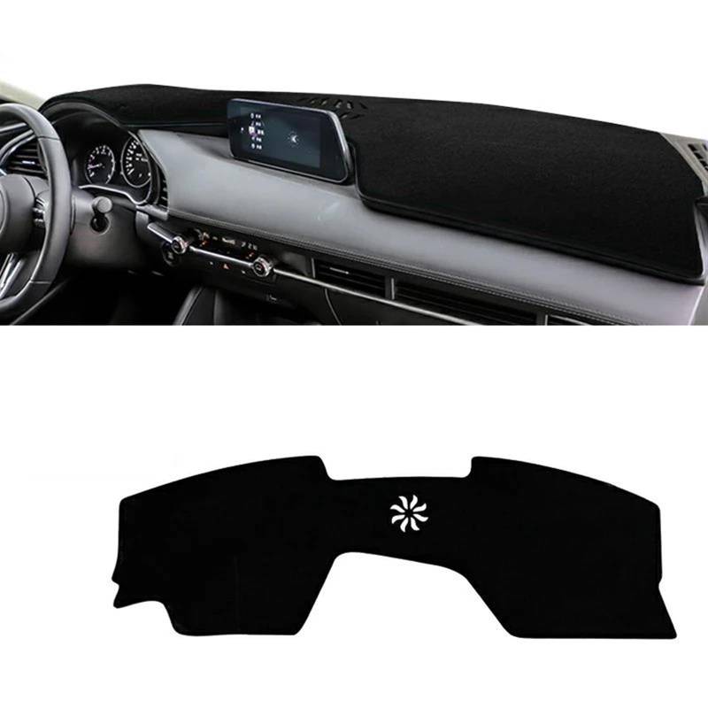 Armaturenbrett Abdeckung Für Mazda 3 BP Für Axela 2019 2020 2021 2022 2023 Auto Dashboard Abdeckung Sonnenschutz Matten Vermeiden Licht Pads Armaturenbrett Matte(A Black Side) von NCTPICLC