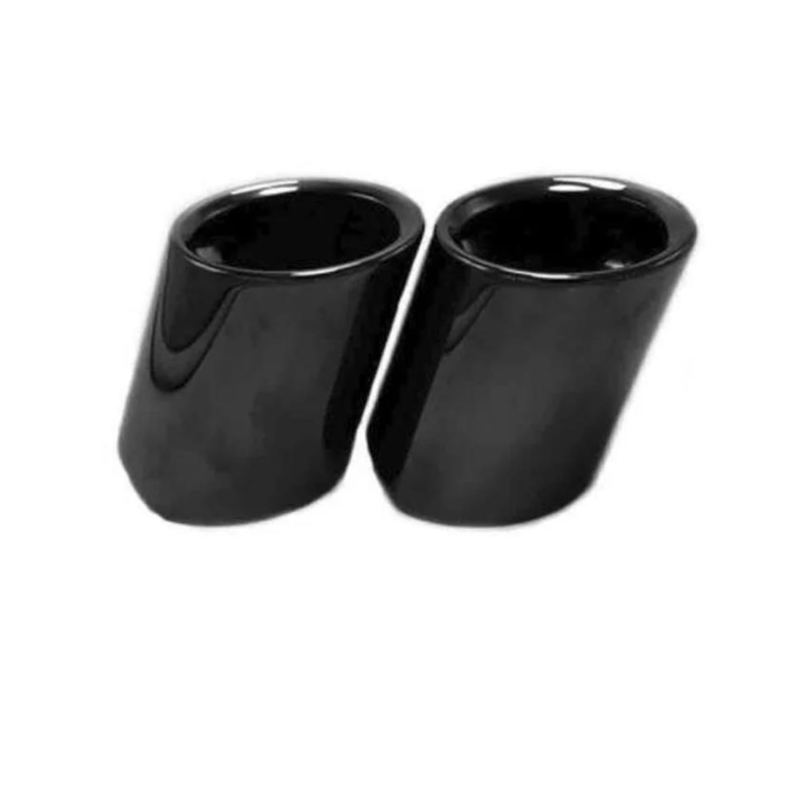 Auspuffblende 2Pcs Auto Zubehör Für 2006-2010 E90 E92 325 Für Titan Schwarz Schwanz Spitze End Rohr Auspuff Hinten Schalldämpfer Schalldämpfer(Schwarz) von NCTPICLC