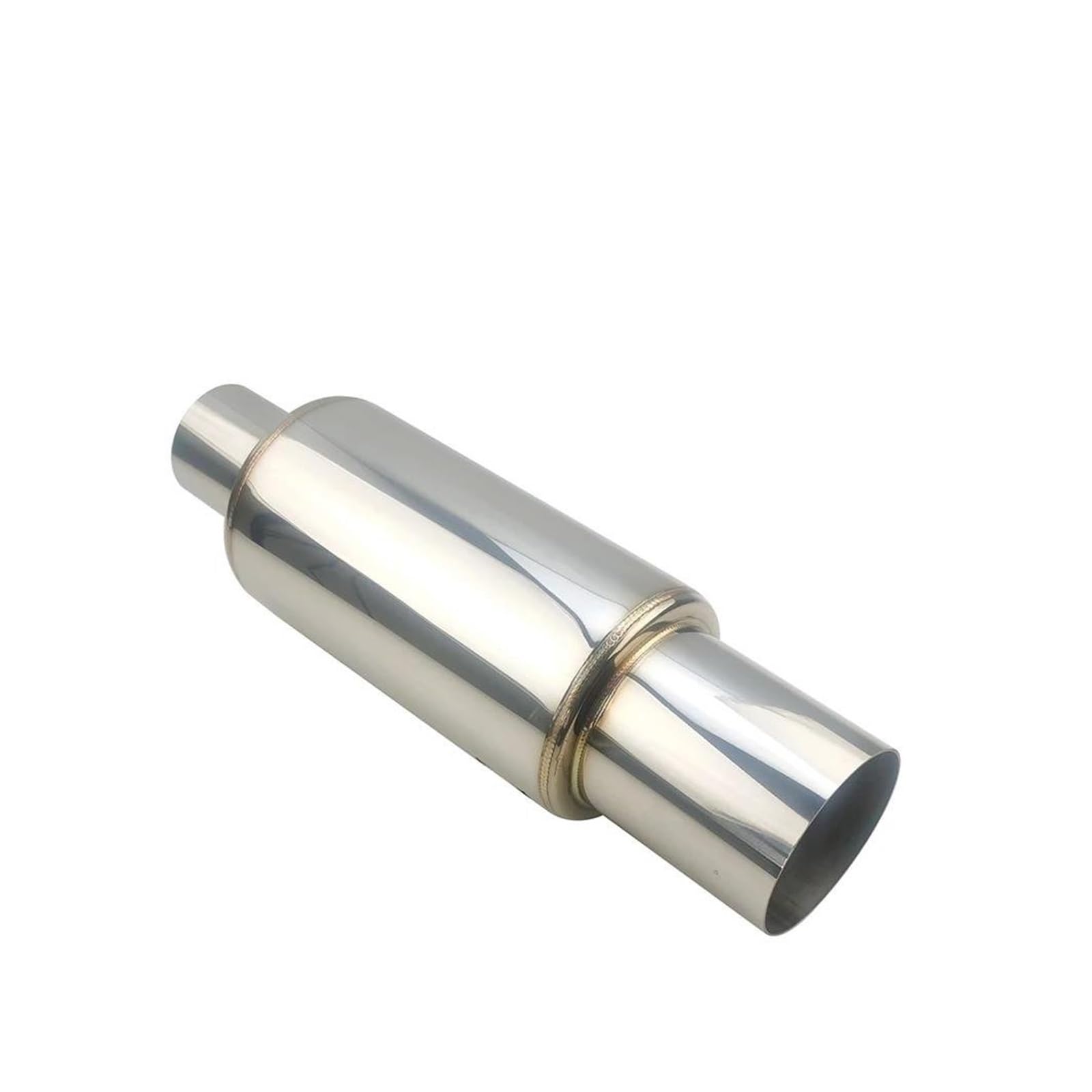 Auspuffblende Auto Moto Universal Edelstahl 304 51mm 63mm Silber Blau Auspuffanlagen Schalldämpfer Endrohr Gerade Reihe Typ Schalldämpfer Schalldämpfer(Silve 51mm) von NCTPICLC