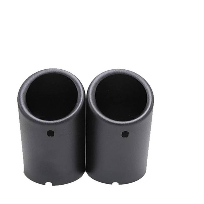 Auspuffblende Für VW Für Tiguan Für Passat B7 CC Auto Zubehör 1 Stücke/2 Stücke Auto Auspuff Tip Muffler Rohr Abdeckung Schalldämpfer(76mm-Matte 2pc) von NCTPICLC