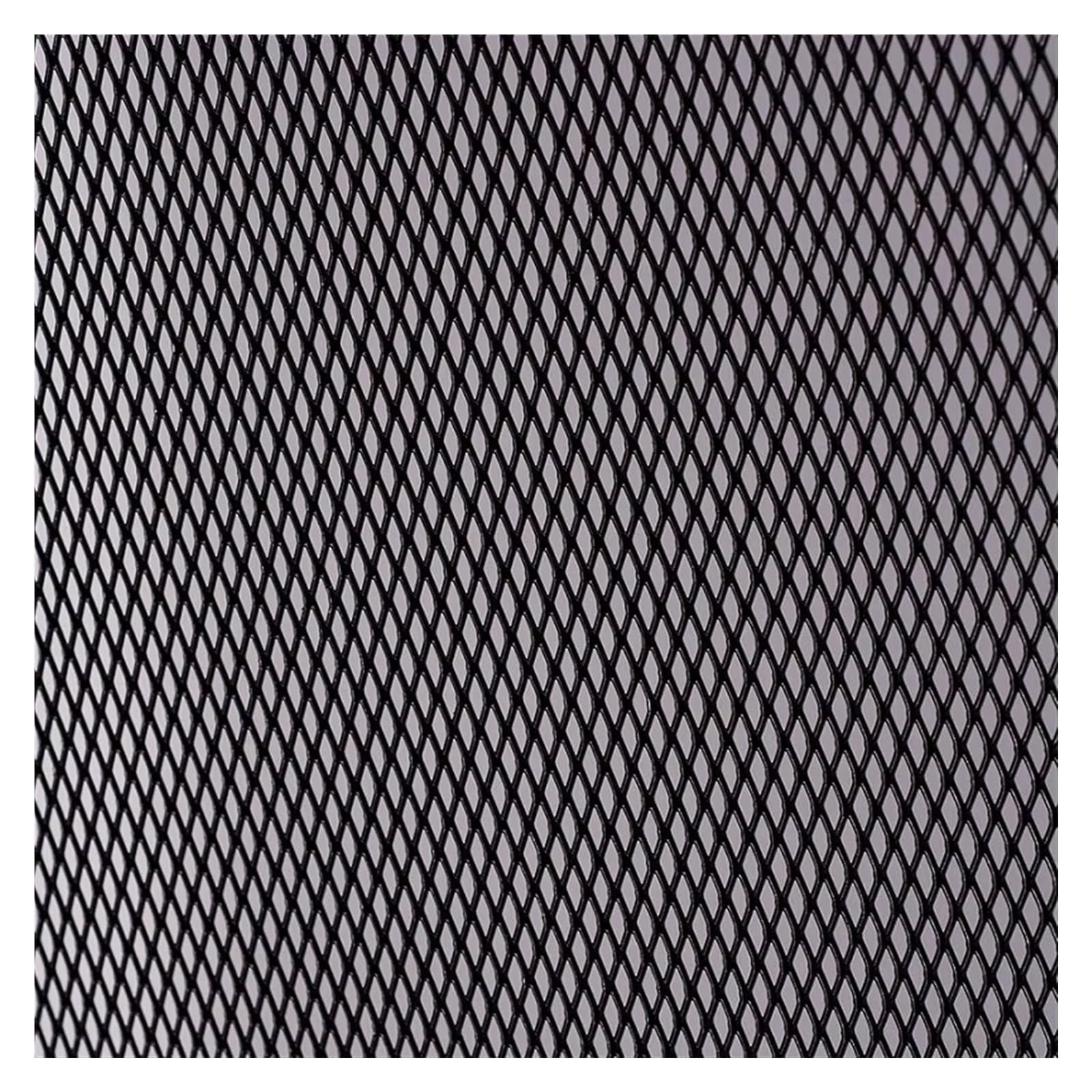 Auto Kühlergrill 100 cm X 33 cm DIY Racing Grills Universal Für Auto Cuttable Front Stoßstange Honey Comb Vent Grille Mesh Blatt Sport Kühlergrill(Black 3mmx6mm) von NCTPICLC