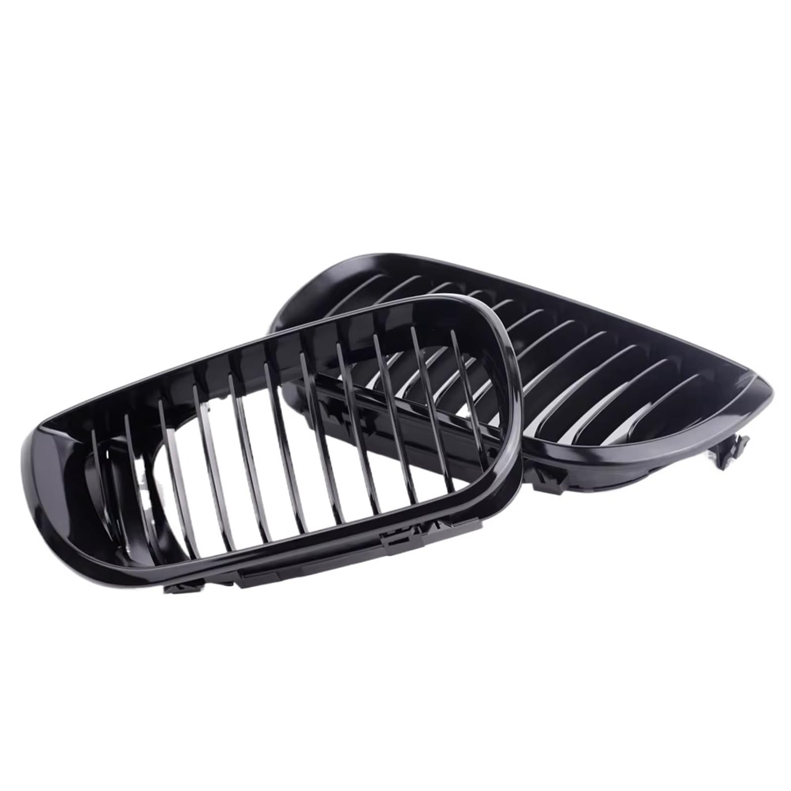 Auto Kühlergrill 2-teiliger Nieren-Frontgrill In Glänzendem Schwarz Für E46 3er-Serie 4-Türer 320i 325i 325Xi 330i 330Xi Sedan Station Wagon 2002 2003 2004 2005 Sport Kühlergrill von NCTPICLC