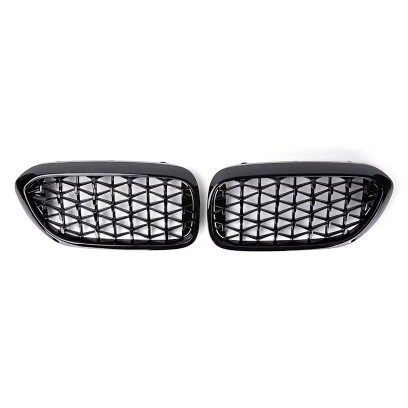 Auto Kühlergrill Auto Diamant Grills Für G30 G31 G38 5 Serie 525i 528i 530i 540i 2017 2018 2019 2020 Front Niere Grill Auto Styling Sport Kühlergrill(Gloss Black) von NCTPICLC