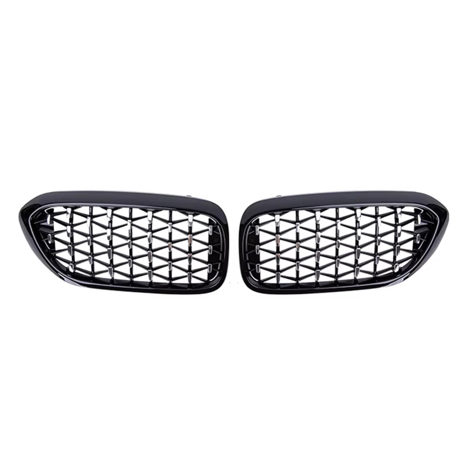 Auto Kühlergrill Auto Diamant Grills Für G30 G31 G38 5 Serie 525i 528i 530i 540i 2017 2018 2019 2020 Front Niere Grill Auto Styling Sport Kühlergrill(Silver and Black) von NCTPICLC