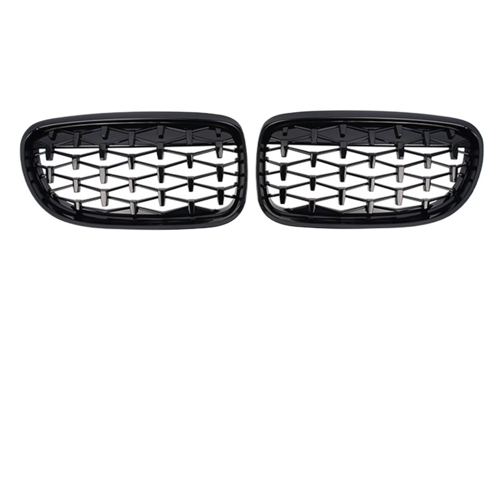 Auto Kühlergrill Auto Front Glanz Schwarz Grills Grille Sport Diamant Für E90 E91 Tuning 3 Serie 2005 2006 2007 2008 2009 2010 2011 2012 LCI PreLCI Sport Kühlergrill(09-12 GBlack) von NCTPICLC