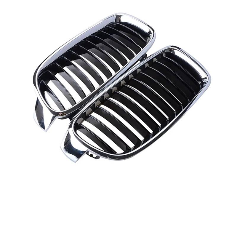 Auto Kühlergrill Auto Nierengrill Für F30 F35 3 Serie 2012 2013 2014 2015 2016 2017 2018 2019 Frontstoßstange Racing Sport Grill Dual Lamellen Nierengrills Sport Kühlergrill(Grille Hood B) von NCTPICLC