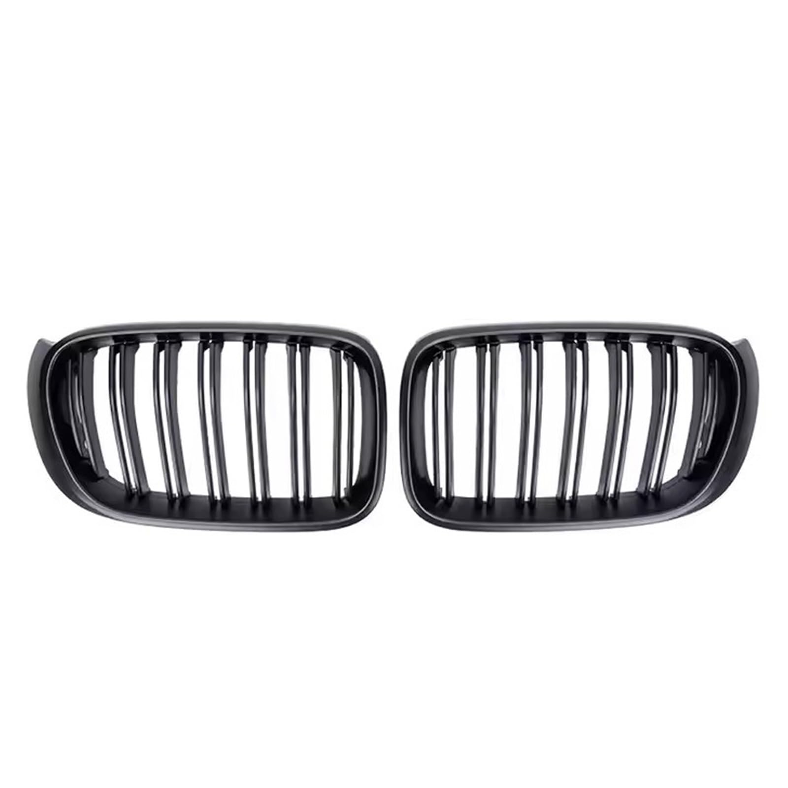 Auto Kühlergrill Chrom-Diamanten-Stil Frontstoßstangengitter Für X3 F25 X4 F26 2014 2015 2016 2017 2018 Carbonfaser-Look Doppellinien-Renngrill Sport Kühlergrill(Double-Matte Black) von NCTPICLC