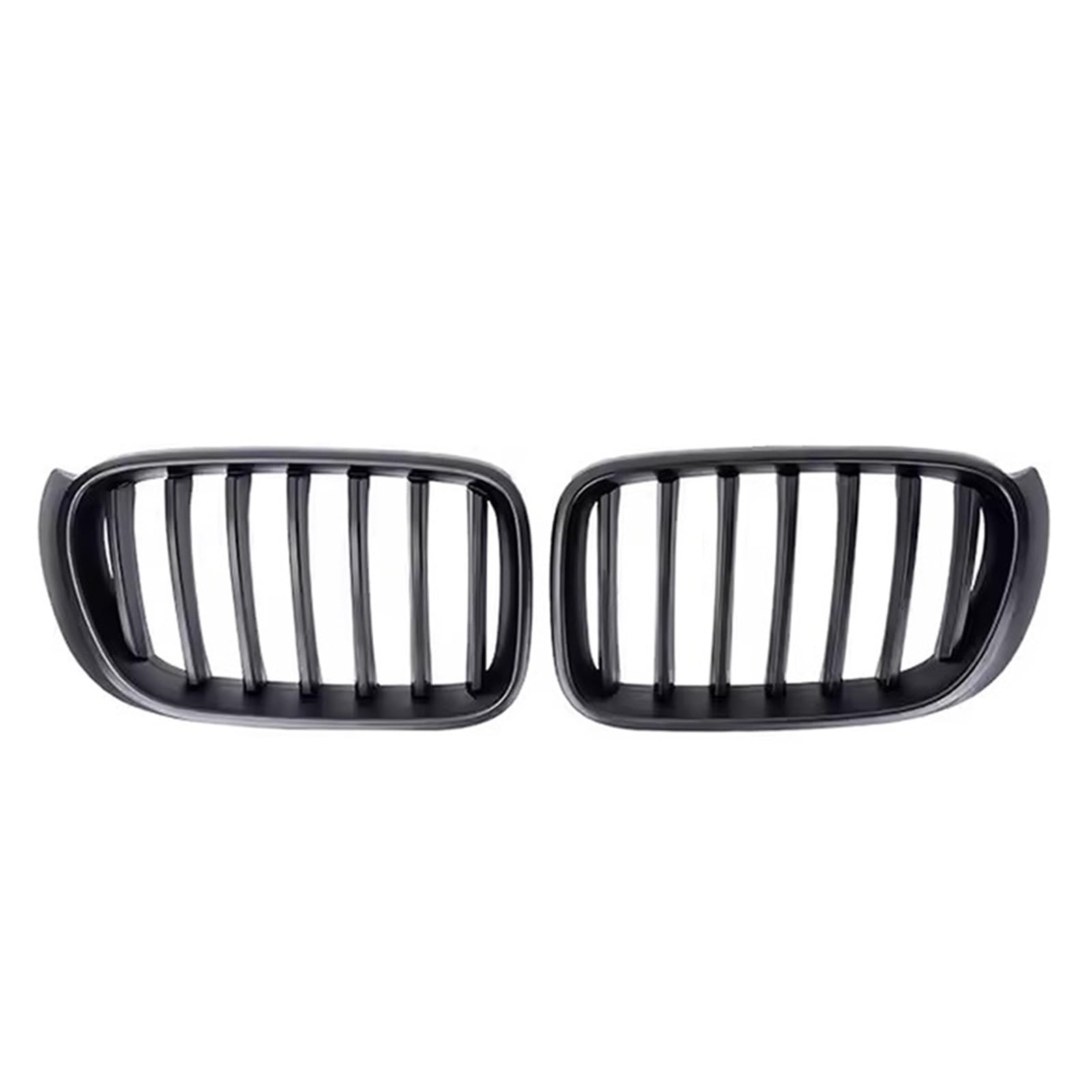 Auto Kühlergrill Chrom-Diamanten-Stil Frontstoßstangengitter Für X3 F25 X4 F26 2014 2015 2016 2017 2018 Carbonfaser-Look Doppellinien-Renngrill Sport Kühlergrill(Single-Matte Black) von NCTPICLC