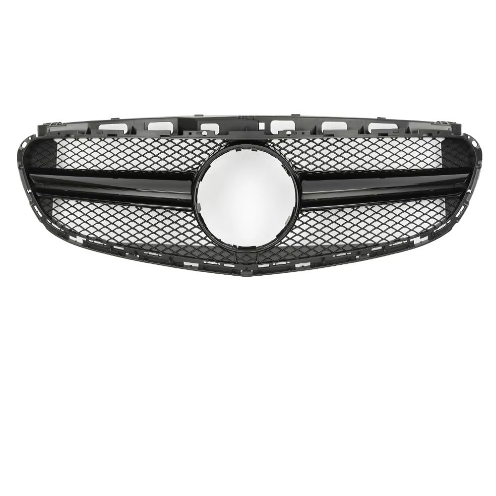 Auto Kühlergrill Chrome Black Diamonds Style Renngrill Für Benz E-Klasse W212 E300 E350 E400 2014 2015 2016. Für AMG Style Frontstoßstangengrill Sport Kühlergrill(A-Glossy Black) von NCTPICLC