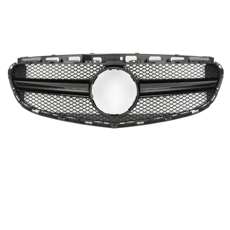 Auto Kühlergrill Chrome Black Diamonds Style Renngrill Für Benz E-Klasse W212 E300 E350 E400 2014 2015 2016. Für AMG Style Frontstoßstangengrill Sport Kühlergrill(A-Glossy Black) von NCTPICLC