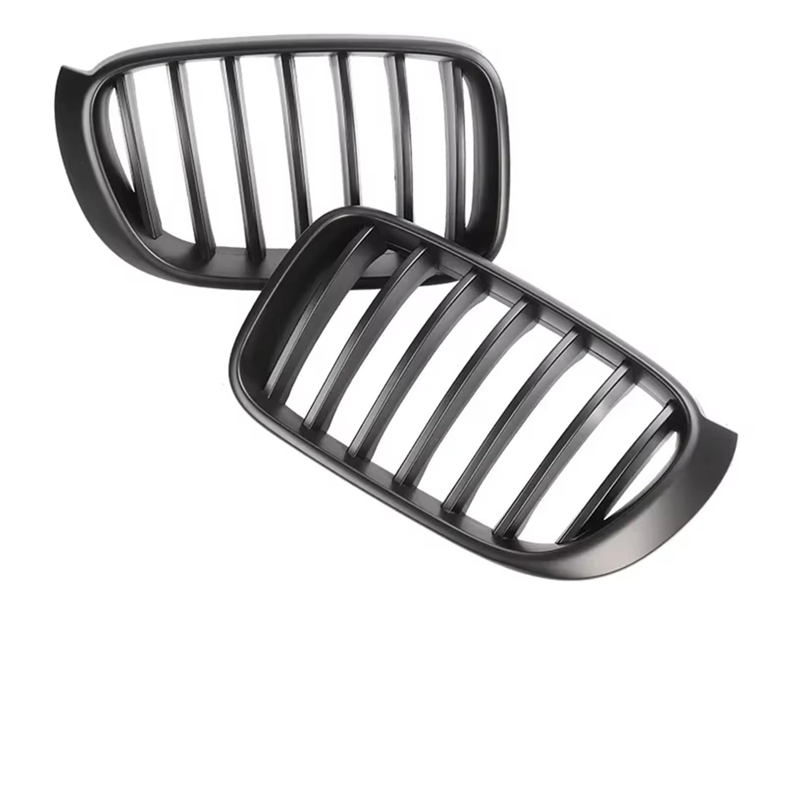 Auto Kühlergrill Chrome Untere Front Stoßstange Nieren Racing Grill Für X3 X4 F25 F26 2014 2015 2016 2017 2018 Kühlergrill Glänzend Schwarz Auto Styling Sport Kühlergrill(Single Matte Black) von NCTPICLC