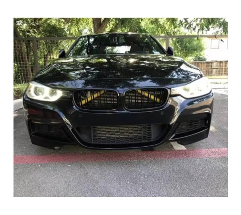 Auto Kühlergrill EIN Paar Auto-Frontgrill-Zierstreifen Auto-Sport-Styling-Dekoration Zubehör Für F30 F31 F32 F33 F34 F36 F20 F21 F22 F23 G29 Sport Kühlergrill(Gelb) von NCTPICLC