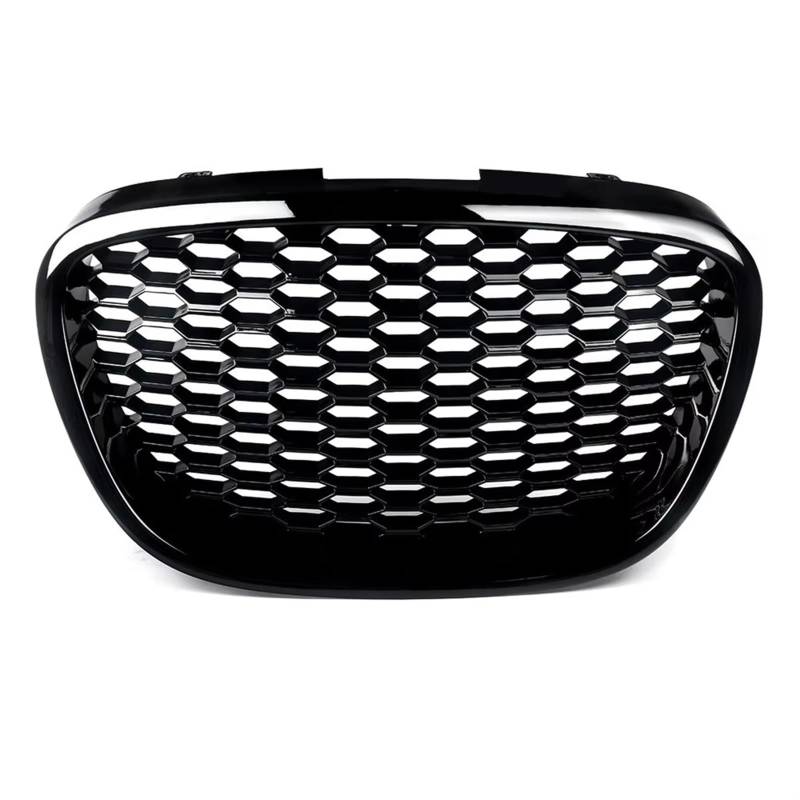 Auto Kühlergrill Front Honeycomb Grill Mesh Für Sitz Für Leon MK2 1P Für Altea Für Toledo Mk3 2004 2005 2006 2007 2008 2009 Front Stoßstange Grill Haube Mesh Sport Kühlergrill(Glossy Black) von NCTPICLC