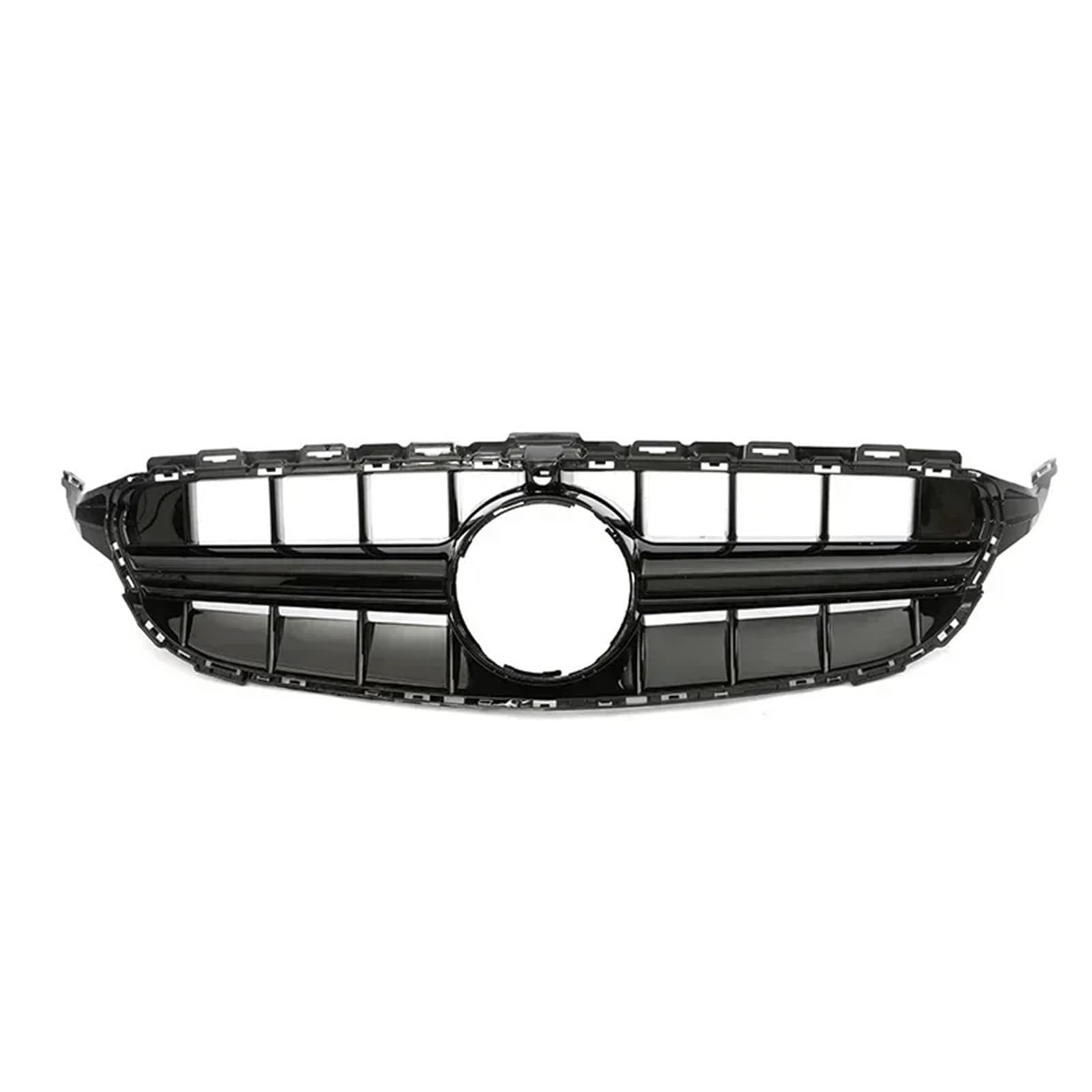 Auto Kühlergrill Frontgrill GT Grill Für Benz C Klasse W205 C180 C200 C300 C350 Für AMG Style Parrilla 2014 2015 2016 2017 2018 2019 2020 2021 Diamond Silve Sport Kühlergrill(14-18 E63S B with) von NCTPICLC