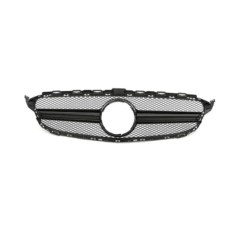 Auto Kühlergrill Frontgrill GT Grill Für Benz C Klasse W205 C180 C200 C300 C350 Für AMG Style Parrilla 2014 2015 2016 2017 2018 2019 2020 2021 Diamond Silve Sport Kühlergrill(14-18 Q B Without) von NCTPICLC