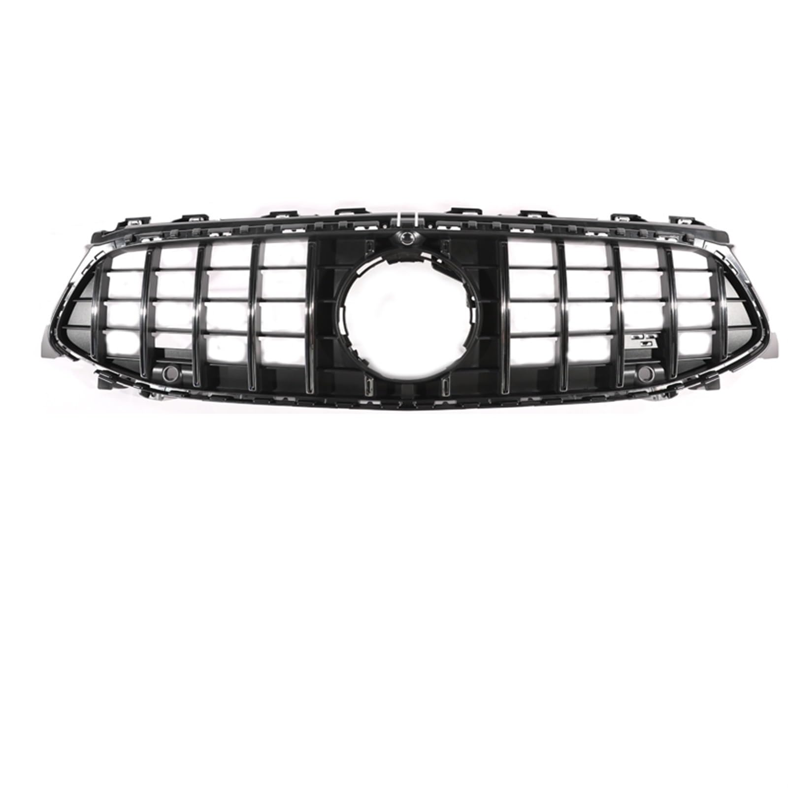 Auto Kühlergrill Frontstoßstange GT Diamond Für AMG Grill Für Benz Für CLA W118 CLA180 CLA200 CLA250 CLA260 CLA45 2019–2024, Schwarz-silberner Facelift-Grill Sport Kühlergrill(2024 GT Silver) von NCTPICLC