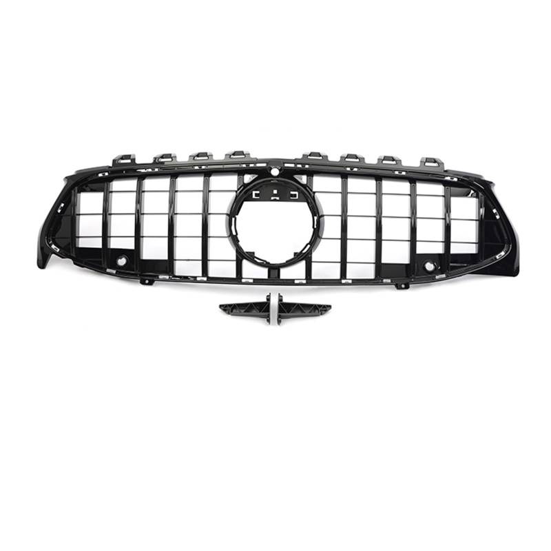 Auto Kühlergrill Frontstoßstange GT Diamond Für AMG Grill Für Benz Für CLA W118 CLA180 CLA200 CLA250 CLA260 CLA45 2019–2024, Schwarz-silberner Facelift-Grill Sport Kühlergrill(GT Black with Camera) von NCTPICLC