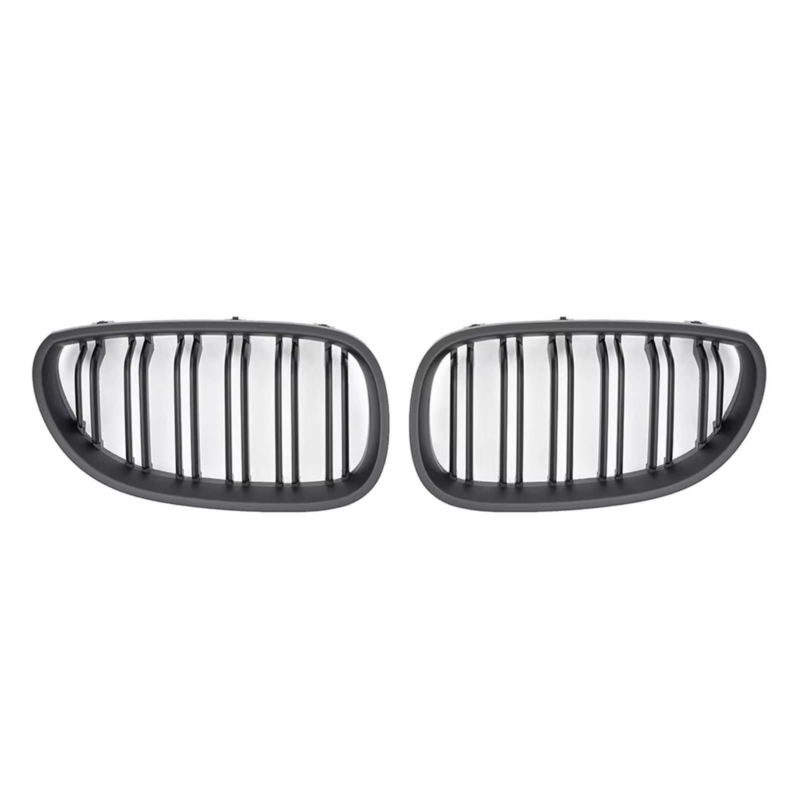 Auto Kühlergrill Frontstoßstange Nierengitter Grill Haube Netz Doppellinie Für E60 M5 E61 520i 545i 550i 535i 2003-2009 5er Refit Body Kit Sport Kühlergrill(Matt-schwarz) von NCTPICLC