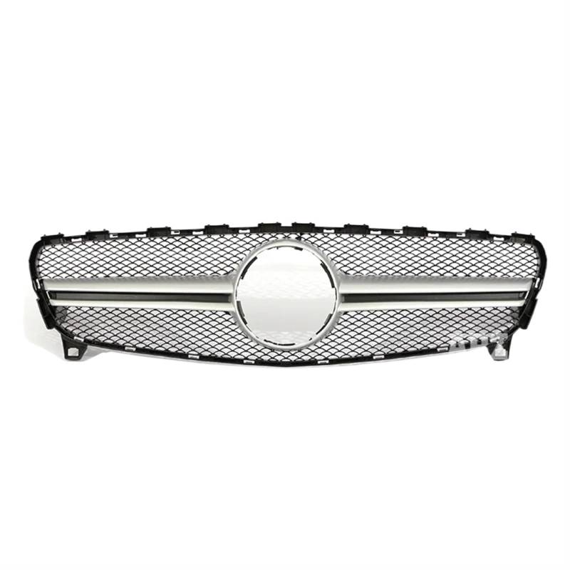 Auto Kühlergrill Frontstoßstange Schwarz Silber A45 Stil Für AMG Für GT Kühlergrill Für Benz A Klasse W176 A35 A180 A200 A250 A260 2013 2014 2015 2016 2017 2018 Sport Kühlergrill(16-18 A Silver) von NCTPICLC