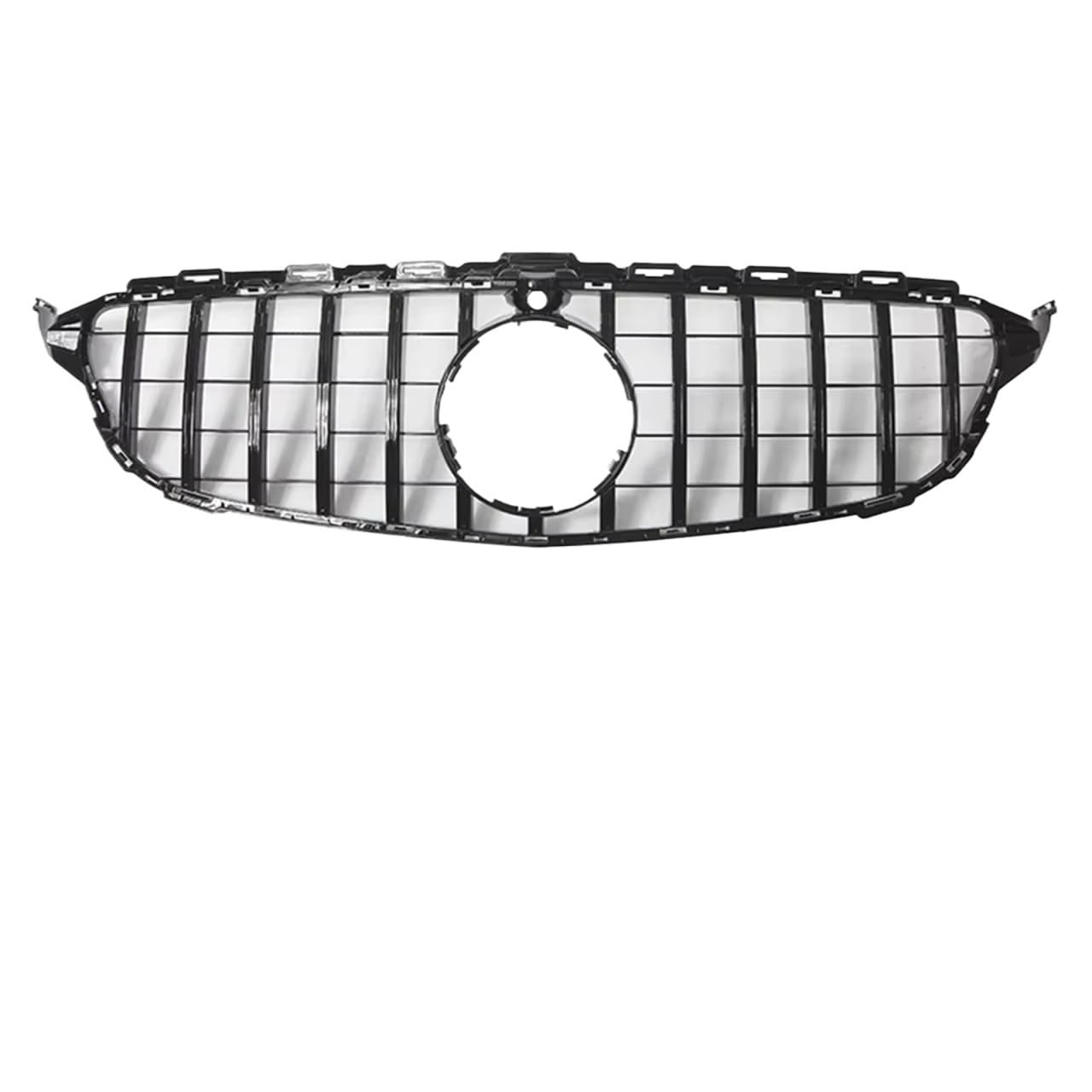 Auto Kühlergrill Frontstoßstangengrill Für Benz C-Klasse W205 C180 C200 C250 C300 2015 2016 2017 2018, Chrom-Schwarz-Diamanten-Stil, Renngitter Sport Kühlergrill(B-Black W360) von NCTPICLC