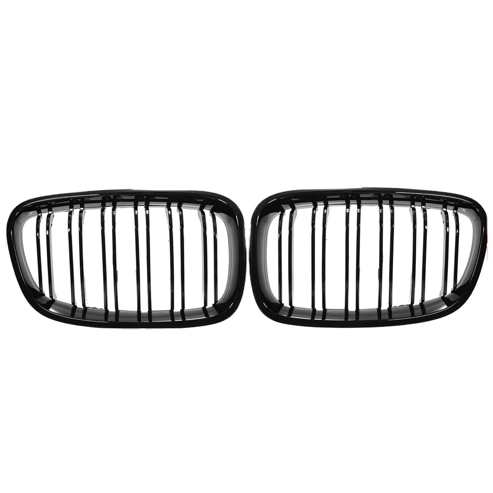 Auto Kühlergrill Für 1er F20 F21 2011 2012 2013 2014 Glänzend Schwarz Frontstoßstange Nierengitter Auto Doppellamellen Racing Grills Ersatz Sport Kühlergrill von NCTPICLC