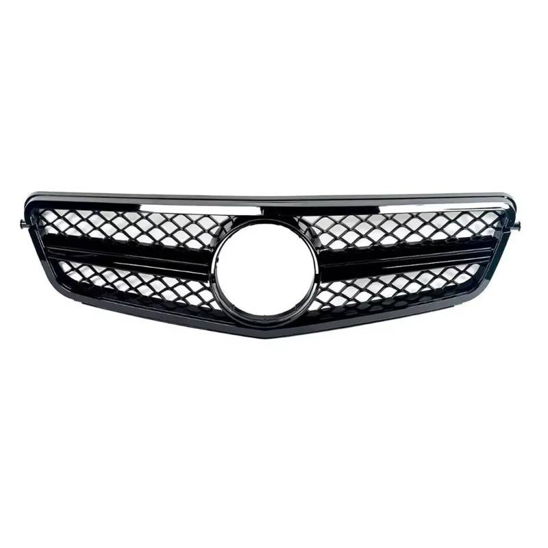 Auto Kühlergrill Für AMG Style Frontkühlergrill Für Benz C-Klasse C204 W204 S204 2007 2008 2009 2010 2011 2012 2013 2014 2015, Glänzend Schwarz Sport Kühlergrill von NCTPICLC