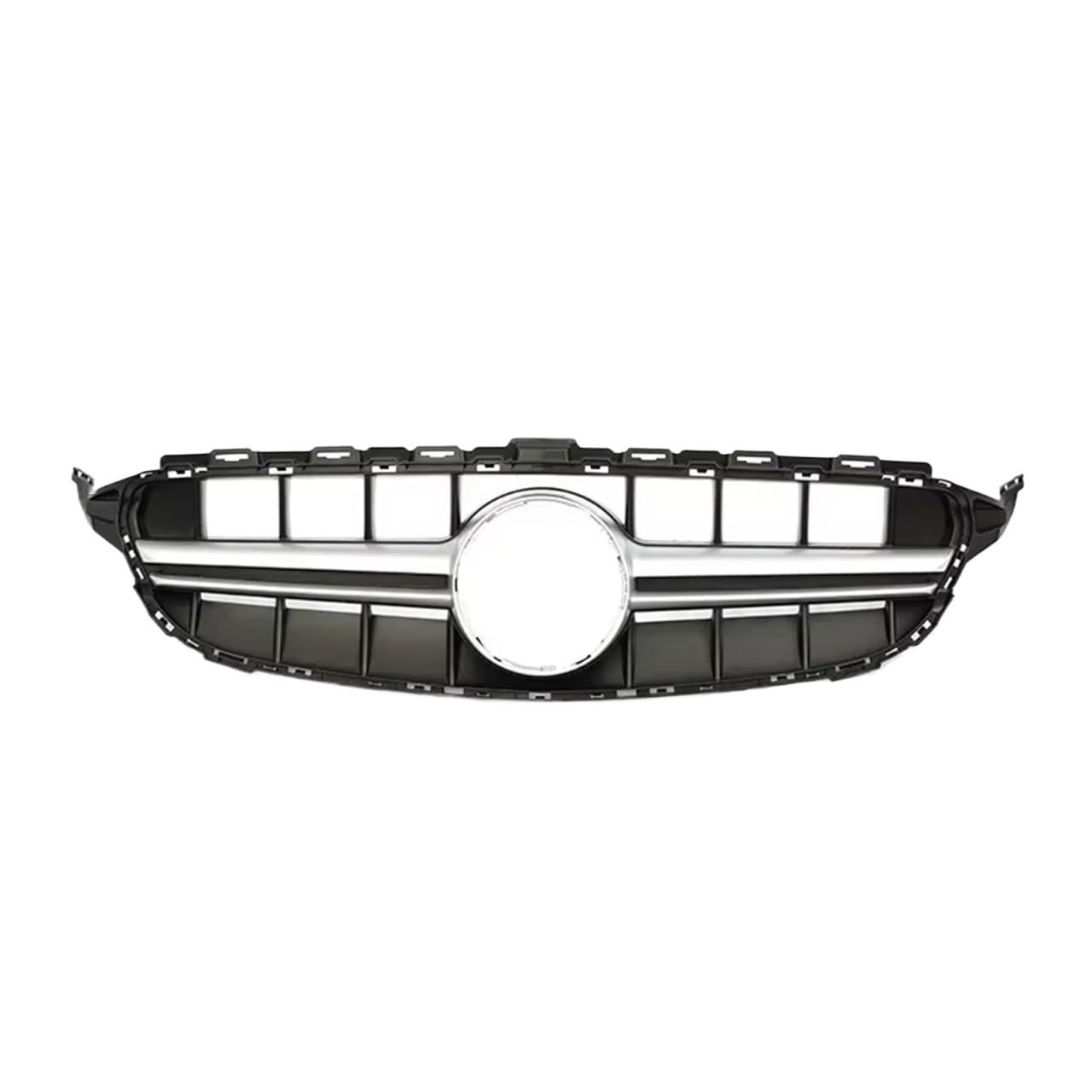 Auto Kühlergrill Für Benz C Klasse W205 Frontstoßstange Racing Grill Diamant Für AMG Für GT E63S Kühlergrill Silber Schwarz 2014 2015 16 2017 2018 C180 C200 C300 C350 Sport Kühlergrill(14-18 E63S S Wi von NCTPICLC