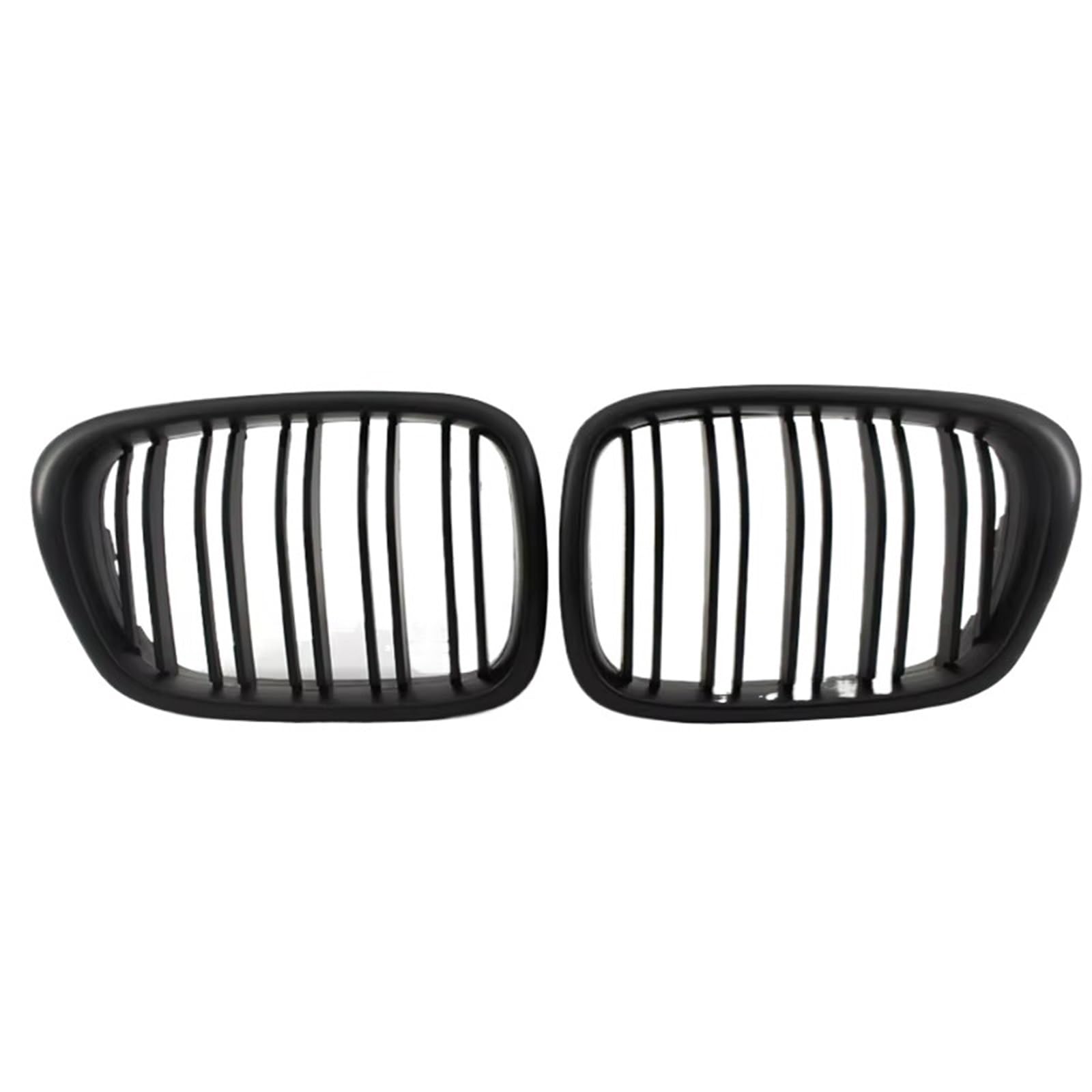 Auto Kühlergrill Für E39 5 Series 525 528 1999 2000 2001 2002 2003 Gloss Grille Car Front Hood Grill Nierengitter Racing Grill Zubehör Dual Line Sport Kühlergrill(Matt-schwarz) von NCTPICLC