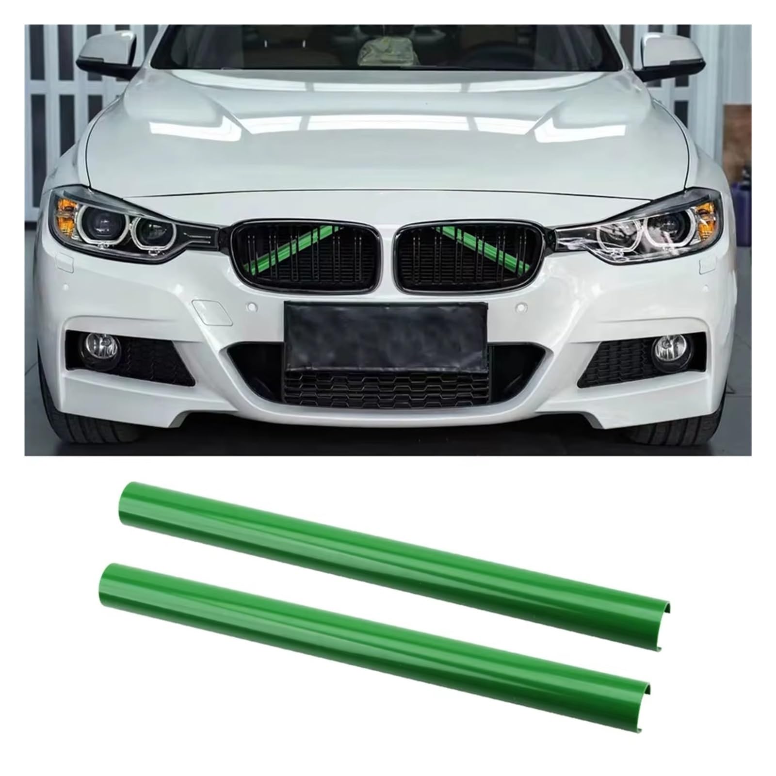 Auto Kühlergrill Für F20 F21 F22 F23 F30 F31 F32 F33 F44 F45 F46 G11 G12 G20 G21 Sport Stil Kühlergrill Trim Streifen Abdeckung Rahmen Aufkleber Sport Kühlergrill(Green) von NCTPICLC