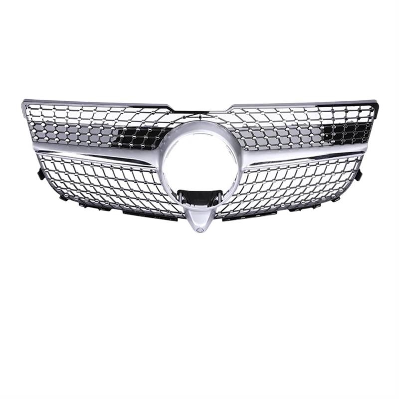 Auto Kühlergrill GT Kühlergrill Für Benz GLK X204 300 350 400 2008 2009 2010 2011 2012 2013 2014 2015 Schwarzchrom Für AMG Diamond Frontstoßstangen-Kühlergrill Sport Kühlergrill(13-15 Silver Diamond) von NCTPICLC