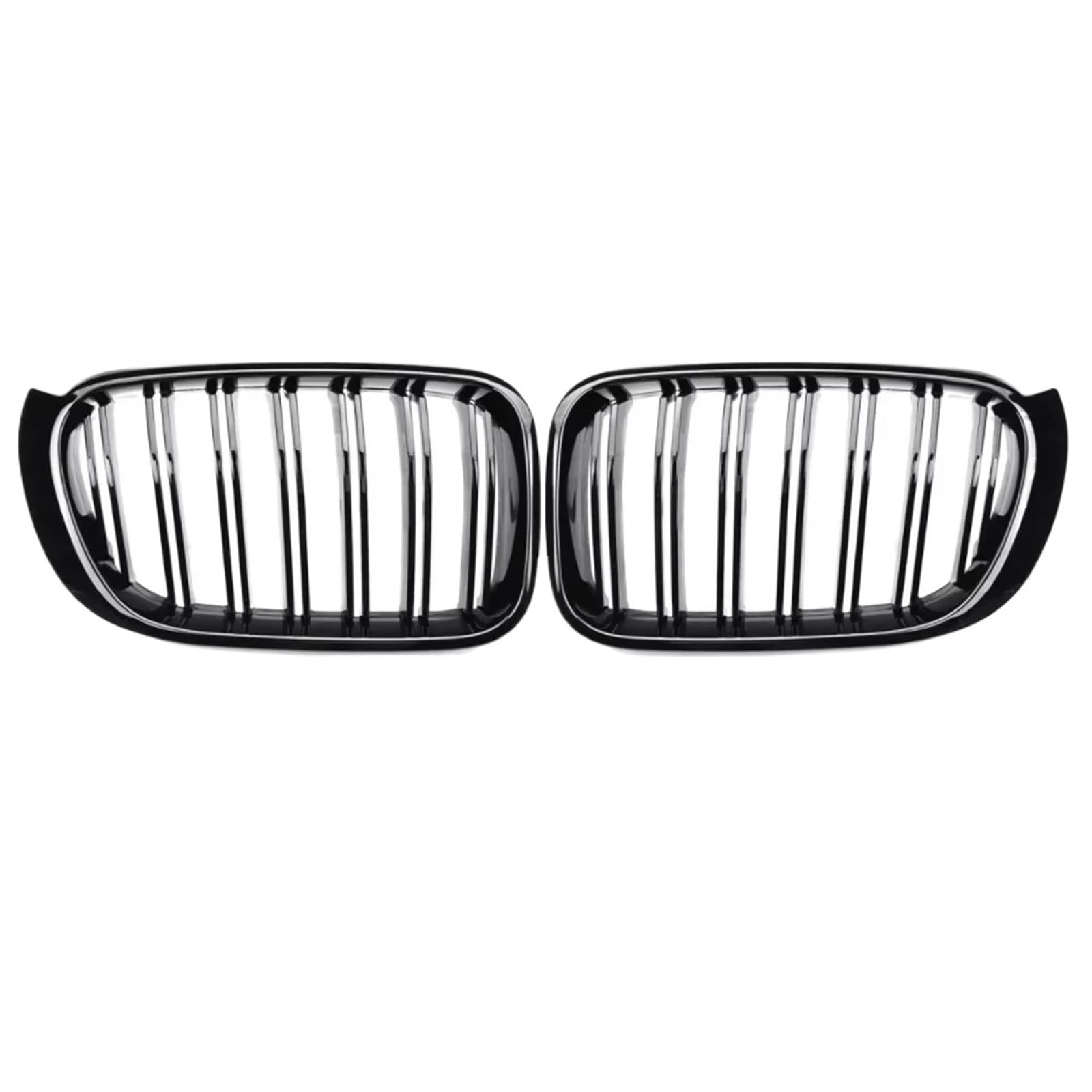 Auto Kühlergrill Glänzend Schwarz Frontstoßstange Nierengitter Grillhaube Mesh Double Line Für X3 X4 F25 F26 2014 2015 2016 2017 Frontgrill Racing Grills Sport Kühlergrill von NCTPICLC